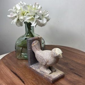 Genuine Soap Stone Bird Bookend.